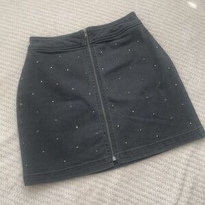 NWOT Bar III Gray Studded Skirt